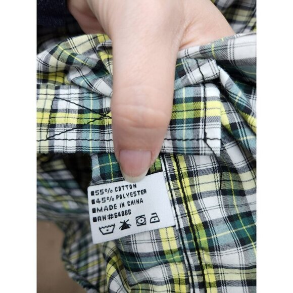 Rocawear Classic Mens Plaid Short Sleeve Button-Up Shirt 4XB - Picture 3 of 4